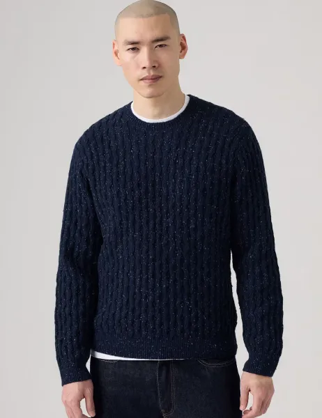 Levi's Levi's Presidio Pure Cotton Crew Neck Jumper Dark Navy