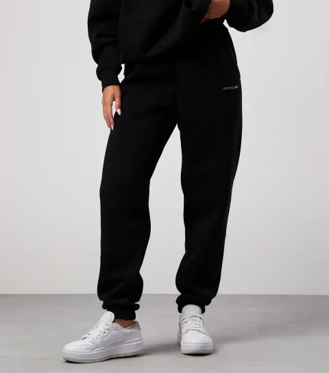 Women's Black Relaxed Fit Joggers