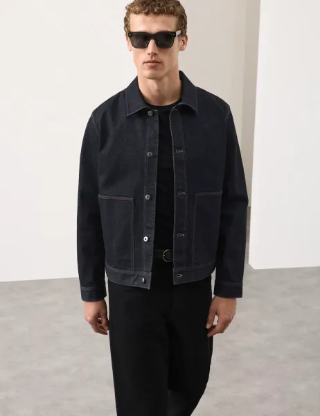 Autograph Selvedge Denim Jacket Dark Indigo