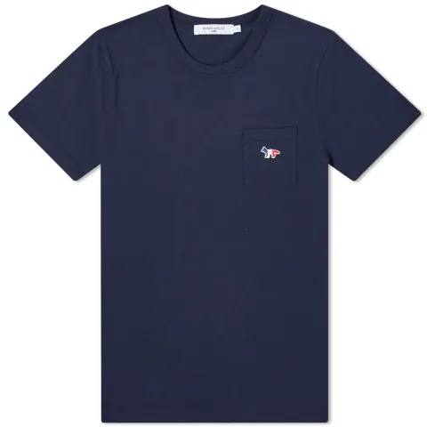 Maison Kitsuné Tricolor Fox Patch Classic Pocket Tee