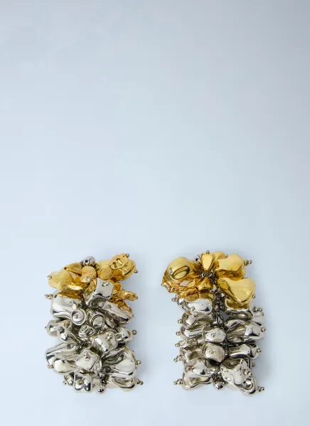 Dries Van Noten Sculptural Metal Earrings