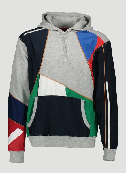 Patchwork Hooded Sweater