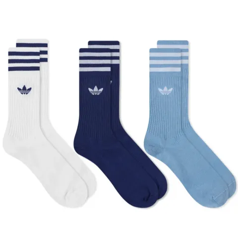 Solid Crew Sock - 3 Pack
