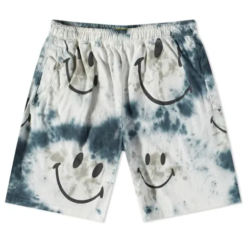 Smiley Shibori Dye Shorts