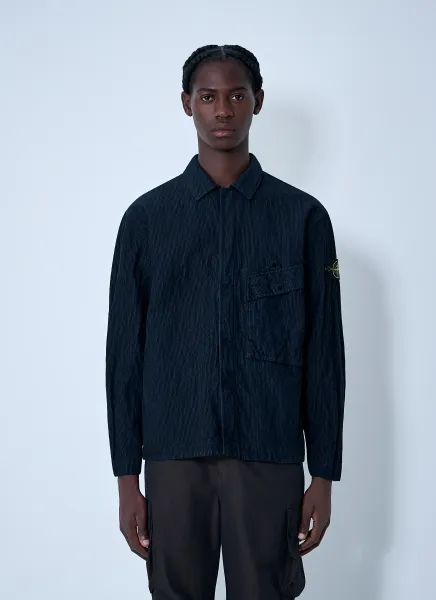 Logo Motif Corduroy Shirt