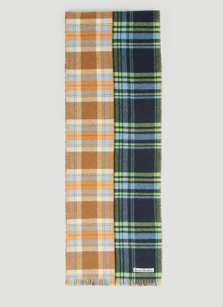Check Wool Scarf