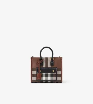 Mini Freya Tote in Dark birch brown