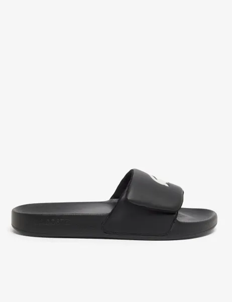 Lacoste Serve Leather Slip on Pool Sliders