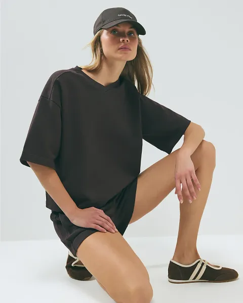 River Island Cotton Short Sleeve Loopback T-Shirt