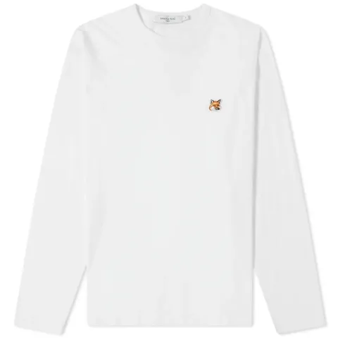 Maison Kitsuné Long Sleeve Fox Head Patch Regular T-Shirt
