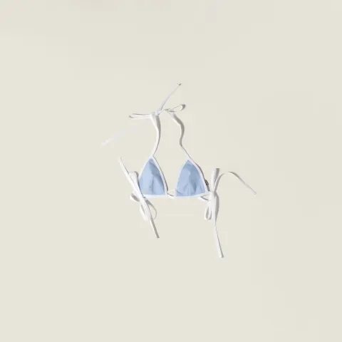 Poplin bikini top