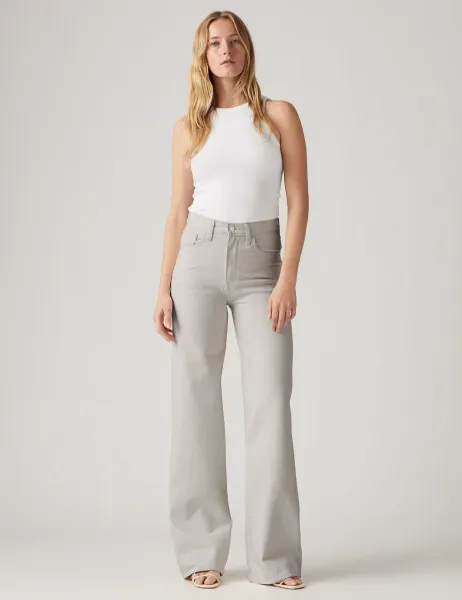 Levi's Levi's Ribcage Wide Leg Jeans Grey