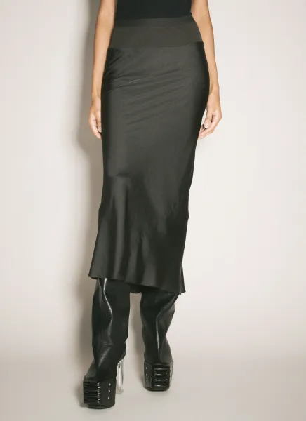 Bias Satin Skirt