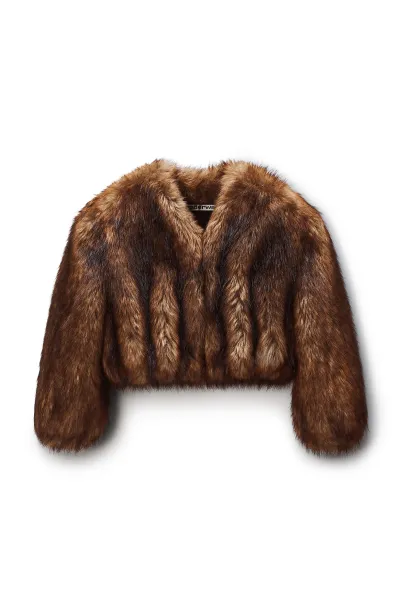 Faux Fur Cropped Jacket