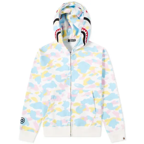 Newulti Camo Shark Relaxed Full Zip Hoodie