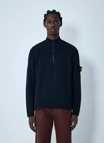 Half-Zip Logo Sweater