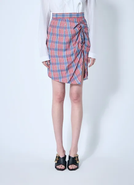 Check Mini Skirt