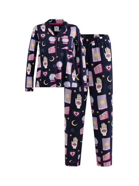 Chelsea Peers Tarot Card Recycled Polyester Long Pyjama Set