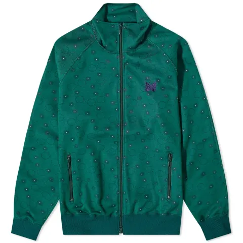 Poly Jacquard Patterned Track Jacket