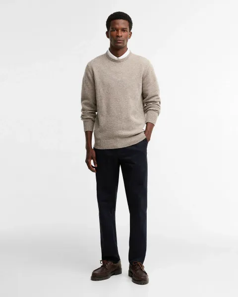 Suede Sateen Tailored Trousers