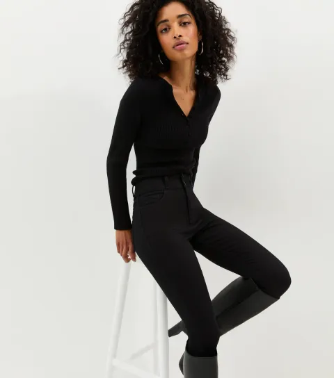 New Look Women's Stay Black High Waist Yazmin Skinny Jeans