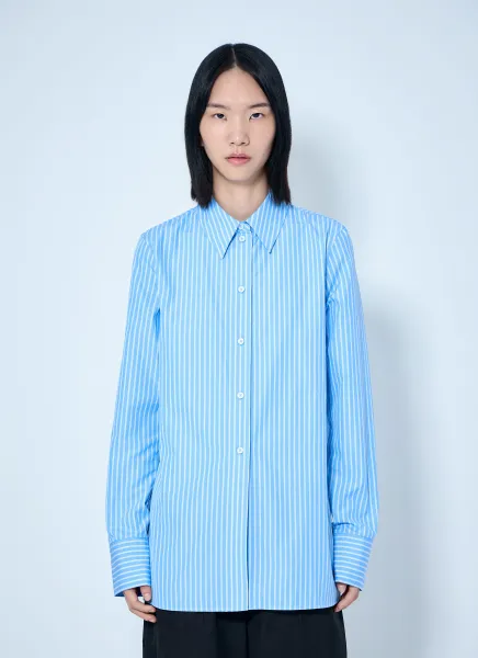 Striped Poplin Shirt