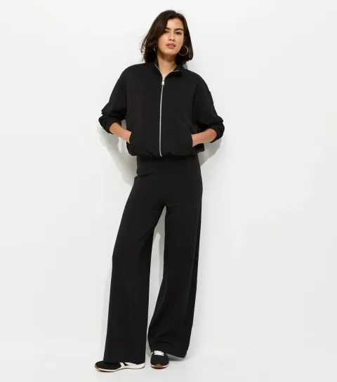 Women's Black Wide Leg Leggings