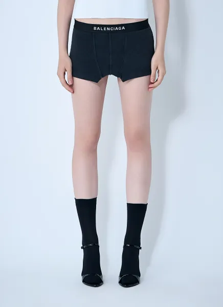 Cut-Off Brief Mini Skirt