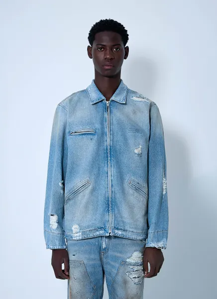Denim Distressed Jacket