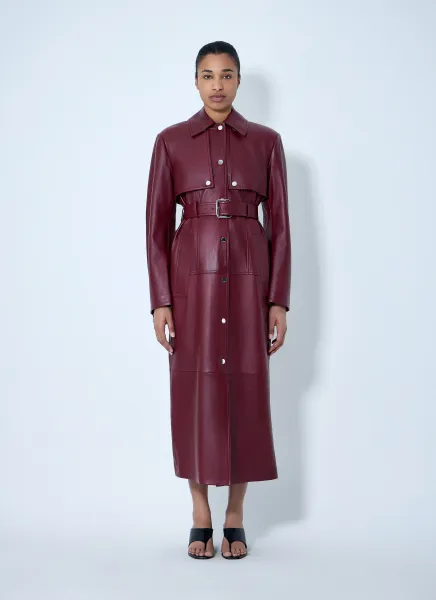 Long Leather Coat
