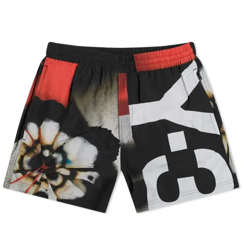 All Over Print Shorts Length Swim Shorts