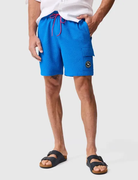 Rodd & Gunn Textured Swim Shorts Cobalt