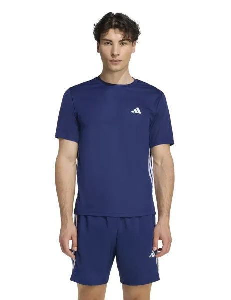 Adidas Essentials Base 3-Stripes Crew Neck T-Shirt