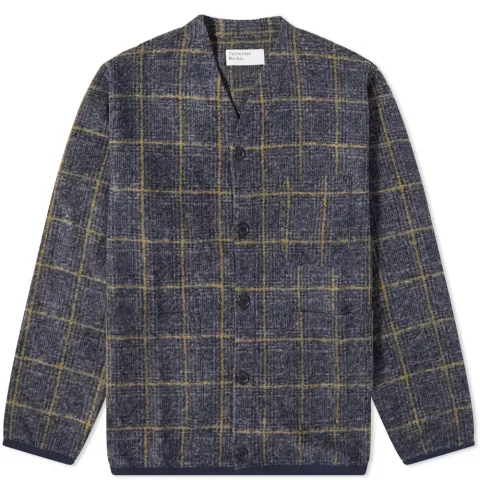 Check Bari Fleece Cardigan