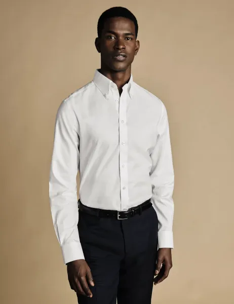Charles Tyrwhitt Slim Fit Non Iron Pure Cotton Shirt White