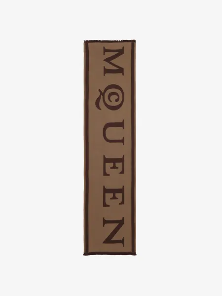 McQueen Wool Jacquard Scarf