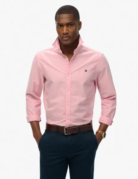 Superdry & Co Regular Fit Pure Cotton Oxford Shirt Pink