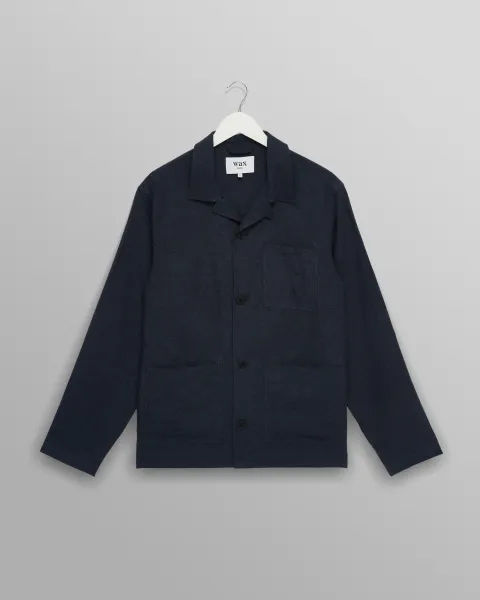Kimpton - Navy Washed Linen Jacket