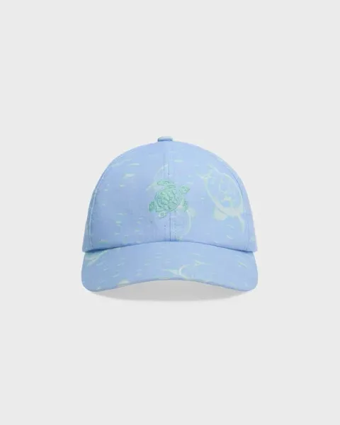 Vilebrequin Men Linen Cap Bubbles Turtles 3d