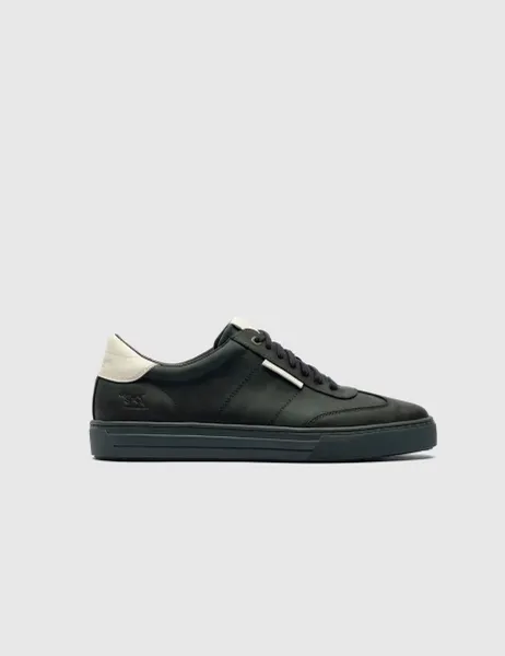 Rodd & Gunn Regular Fit Leather Lace Up Trainers Navy