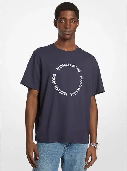 Embroidered Logo Cotton T-Shirt