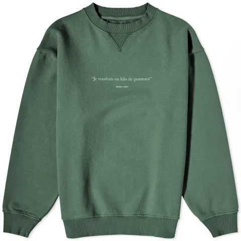 Distressed Slogan Sweater
