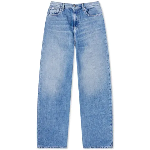 High Rise Relaxed Denim Pants