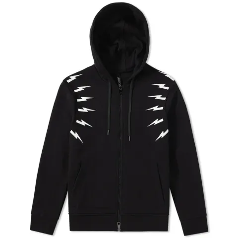 Fair Isle Thunderbolt Sleeve Hoody