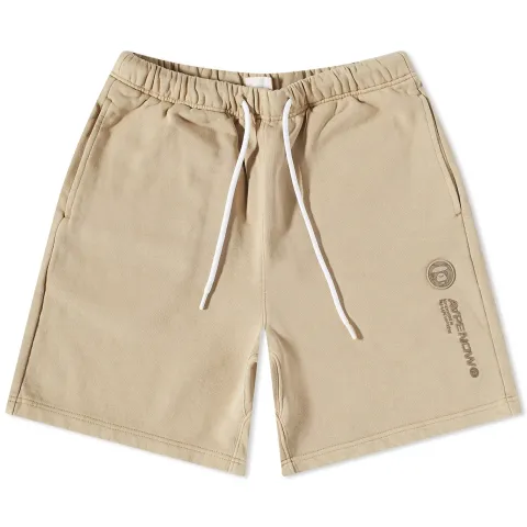 AAPE Silicone Badge Garment Dye Sweat Shorts