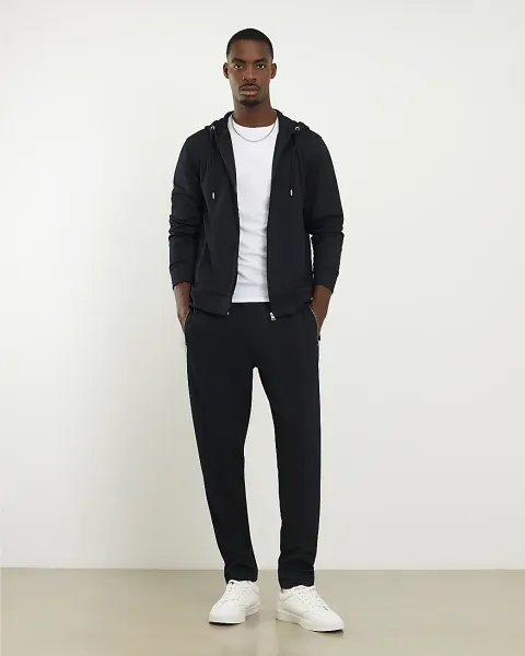 Zip Through Pique Hoodie