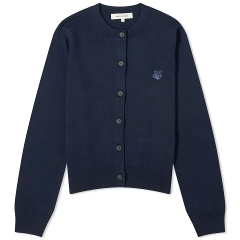 Bold Fox Head Patch Regular Cardigan