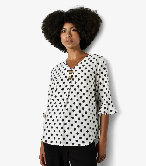 Women's Polka Dot Blouse