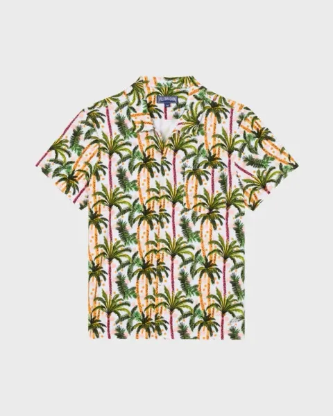 Vilebrequin Men Terry Bowling Shirt Brazil Jungle