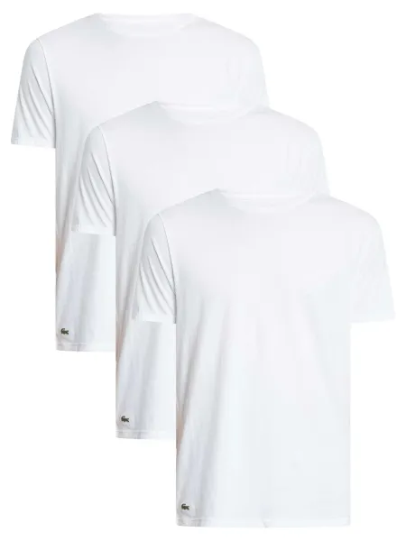 Lacoste 3 Pack Crew Lounge T-Shirts